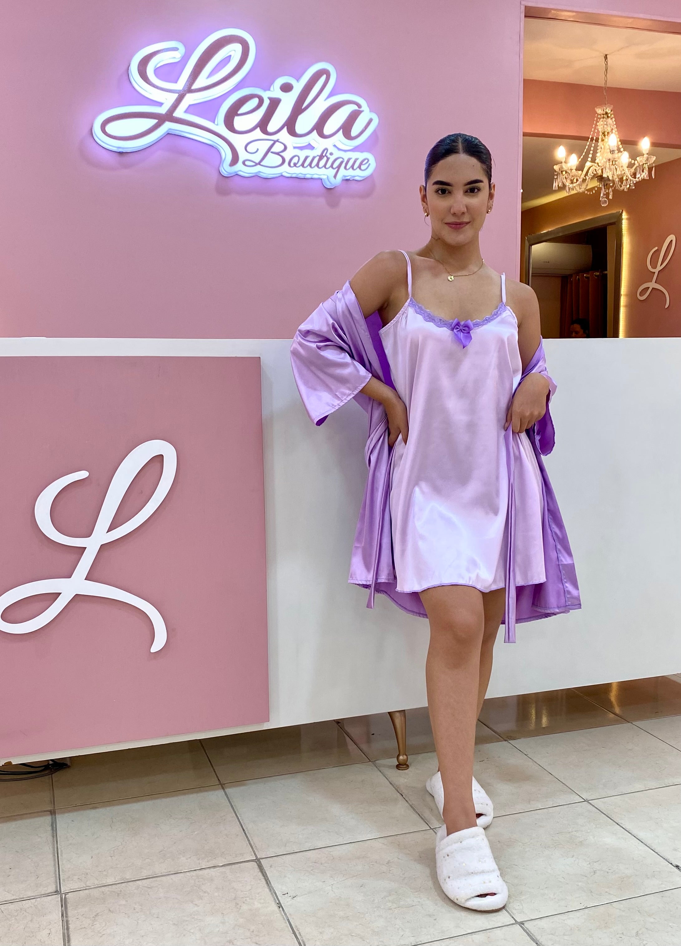 Conjunto Levantadora Lila