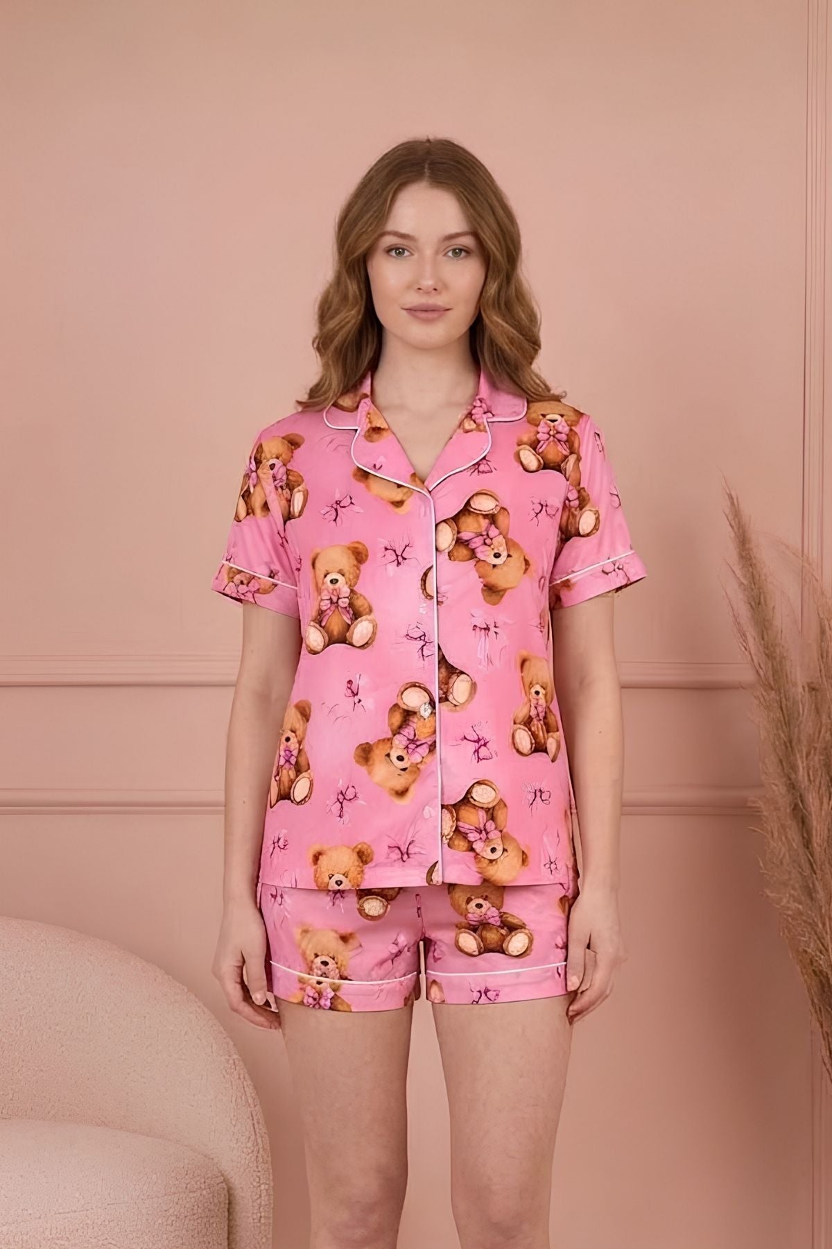 PIJAMA BRUSH SHORT MANGAS OSITOS