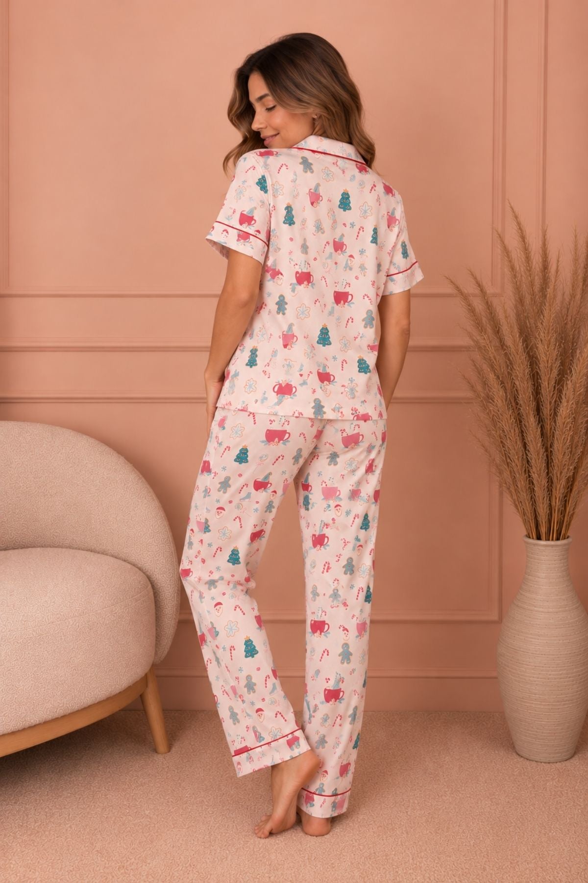 PIJAMA BRUSH PANTALON MANGAS SANTA