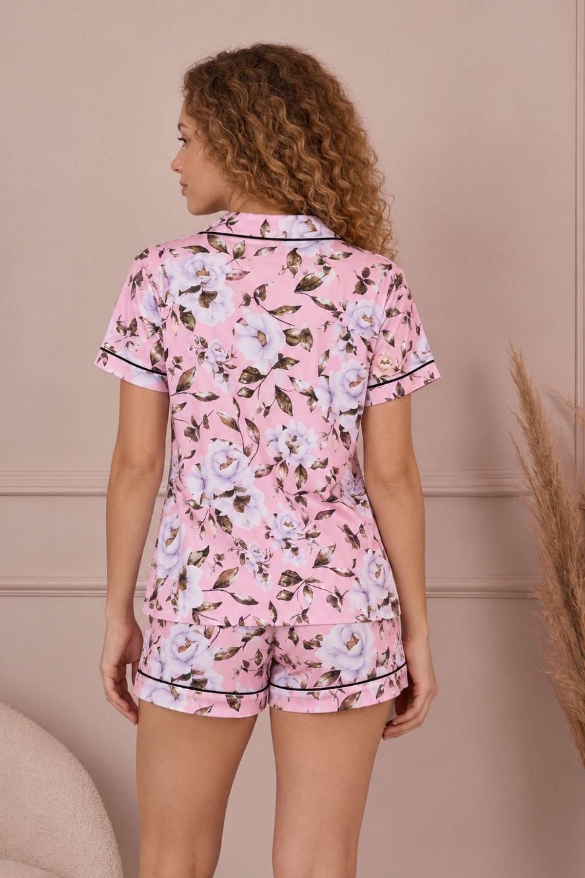 PIJAMA BRUSH SHORT MANGAS AMAPOLAS