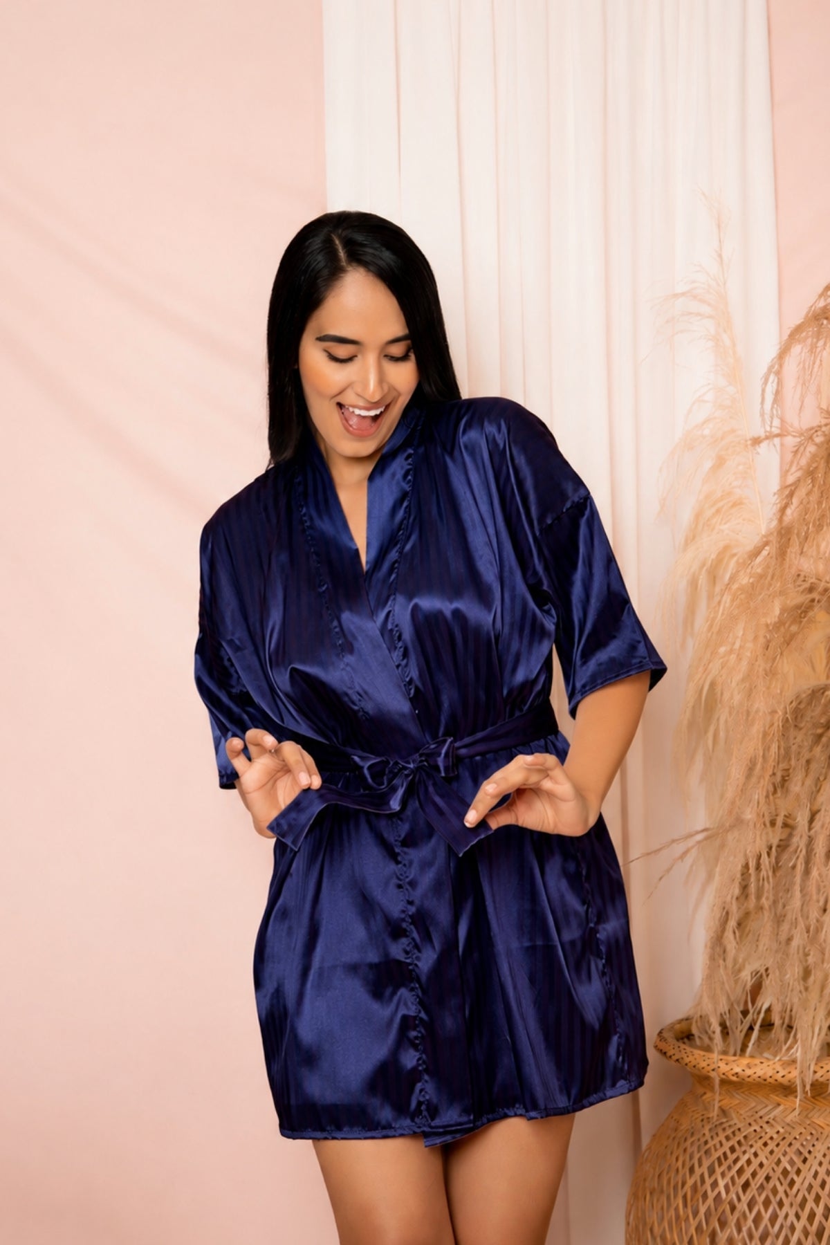 LEVANTADORA SATIN AZUL