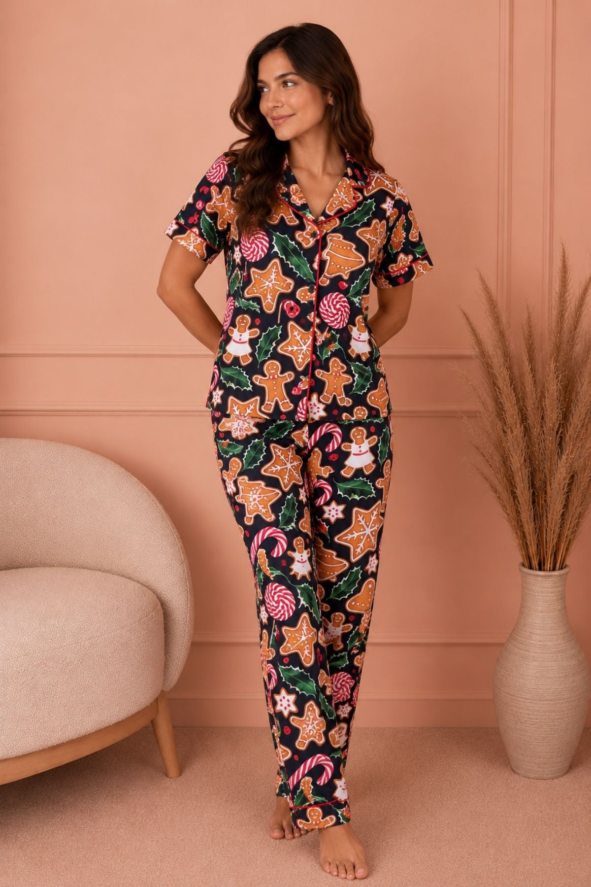 PIJAMA BRUSH PANTALON MANGAS GALLETAS