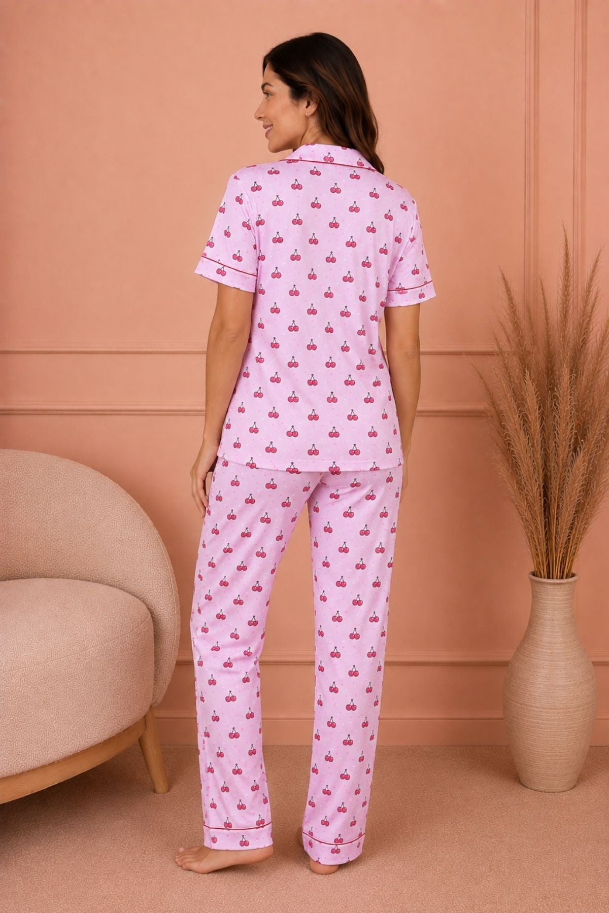 PIJAMA BRUSH PANTALON MANGAS CHERRY
