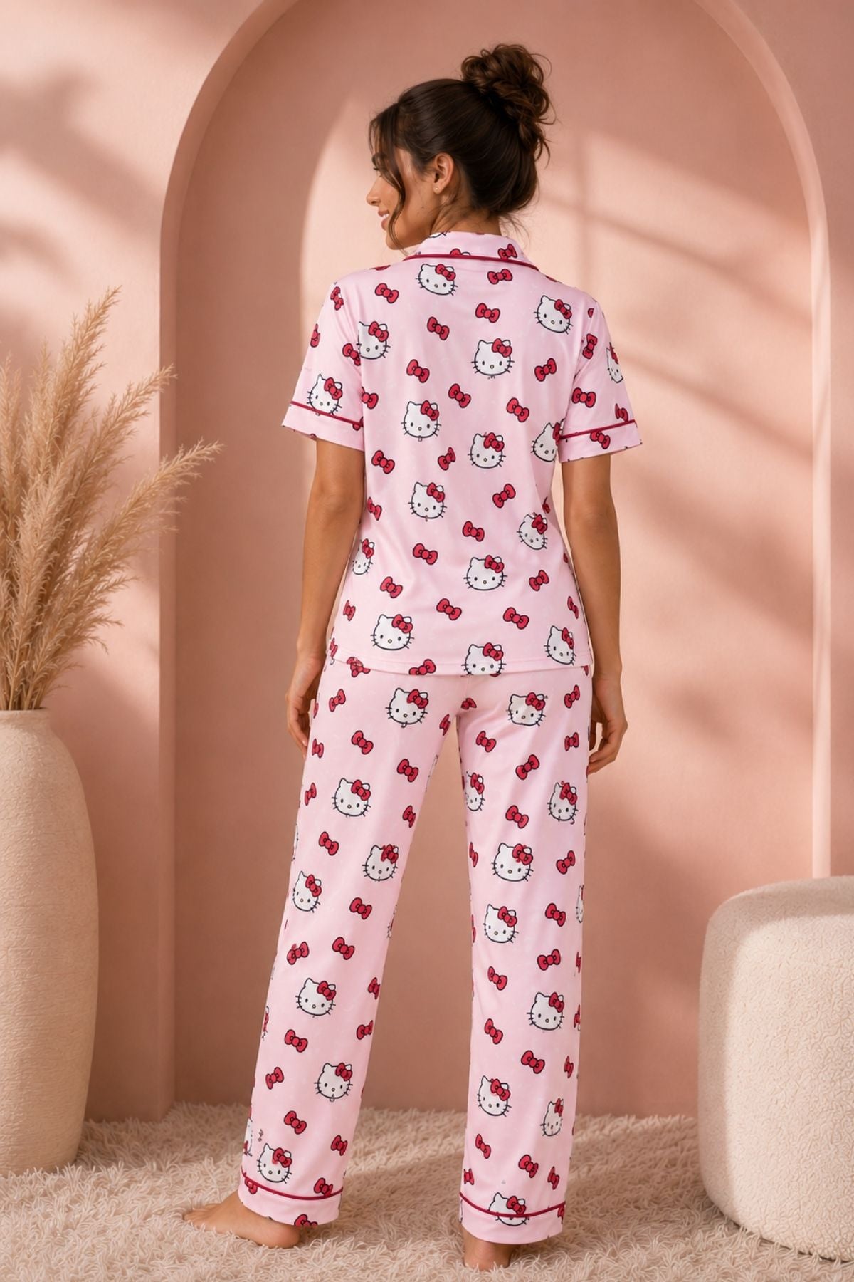 PIJAMA BRUSH PANTALON MANGAS HELLO KITTY